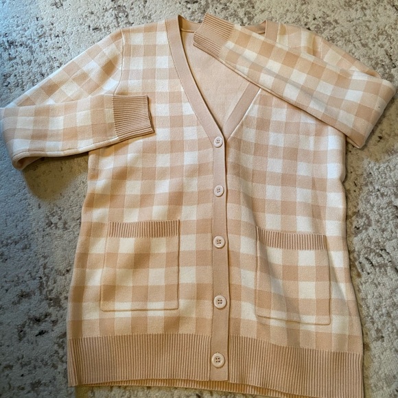 New Color ♥️Gingham pocket cardi sweater - Picture 13 of 13